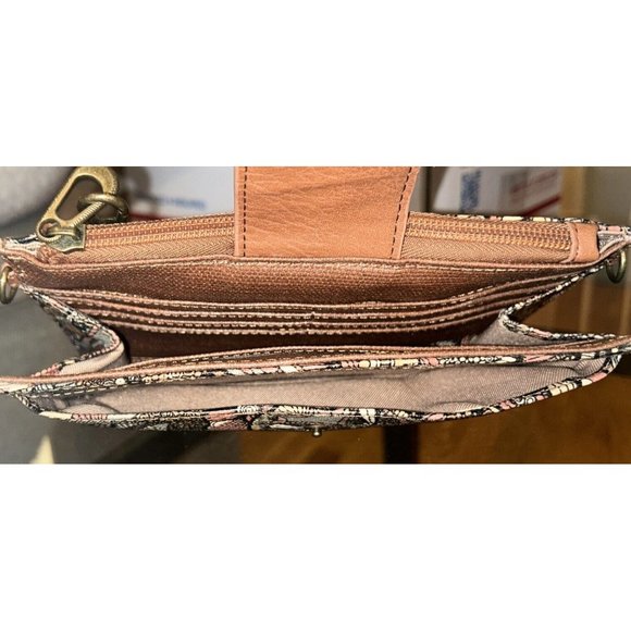 SAKROOTS Olympic Smartphone Crossbody Purse Bag Wristlet Sienna Brown - Picture 4 of 7